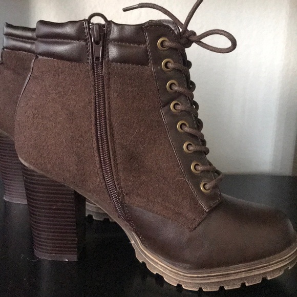 Brown Heeled Booties - Picture 2 of 2